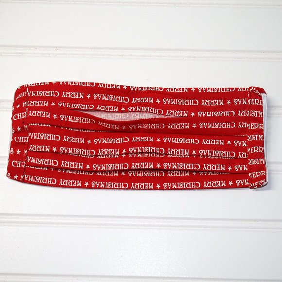 HAND CRAFTED Kids Merry Christmas Face Mask Pocket - Picture 3 of 9